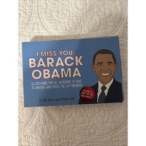 Barack Obama  Funny Postcard Book 38 Postcards Missing A Few‎ From The Set